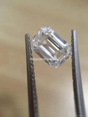 Moissanite Emerald cut 6X8mm EF COLOR VVS