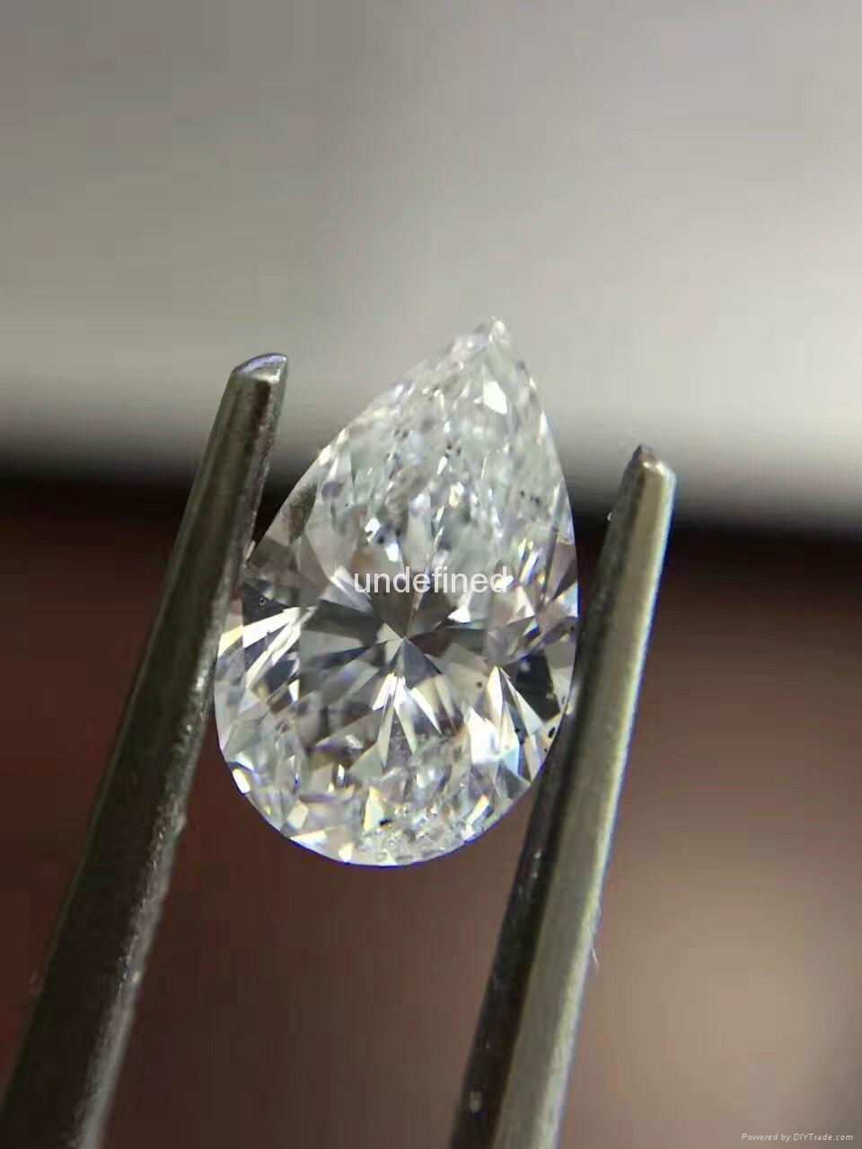 Moissanite Pear cut 6X8 MM  EF COLOR VVS 2