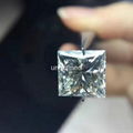 Moissanite Princess cut 7x7mm EF COLOR VVS1 1