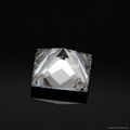 Moissanite Princess cut 7x7mm EF COLOR VVS1 2