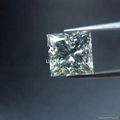 Moissanite Princess cut 7x7mm EF COLOR VVS1 3