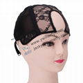 U Part Glueless Lace Wig Cap For Making Wigs With Adjustable Straps