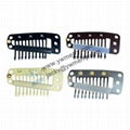 Hair Extension Clips Snap Metal Clips