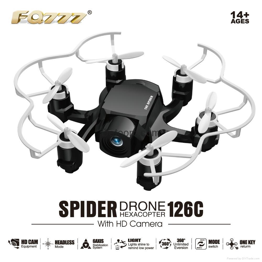 RC HEXRCOPTER 6 ROTOR WITH HD CAMERA SPIDER DRONE POCKET QUAD 1