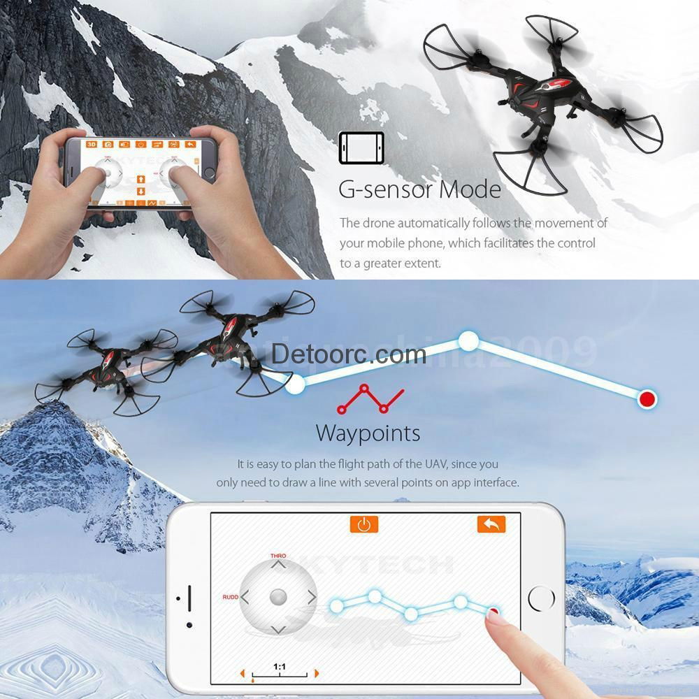NEW Skytech Wifi FPV HD Camera Foldable RC Quadcopter G-sensor rc drone 3
