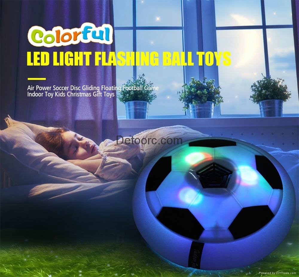 Funny LED Light Flashing Ball Toys Air Power Soccer Balls hover football gift