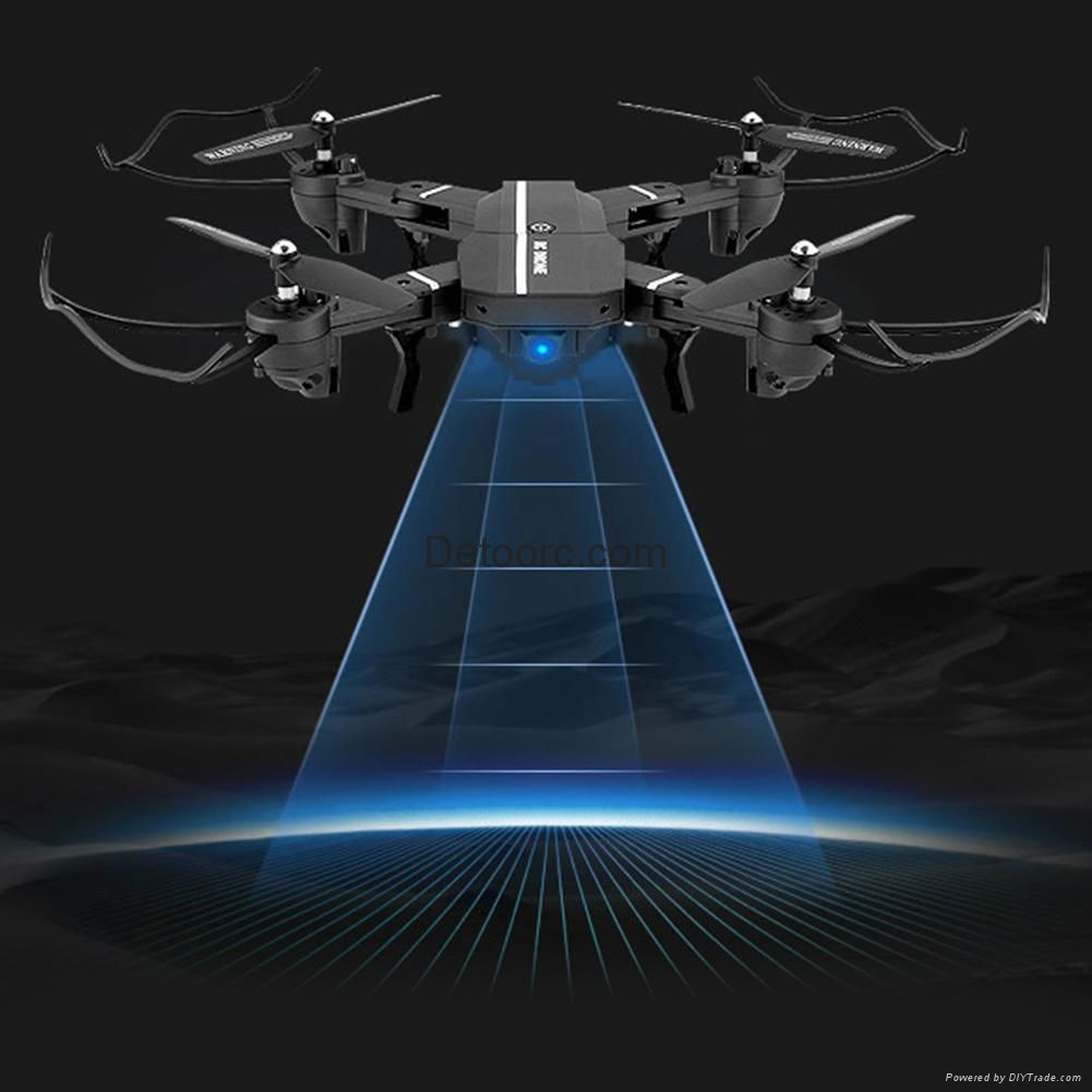 Portable Black FPV HD Drone Foldable Pocket RC Quadcopter With wifi camera ufo 2