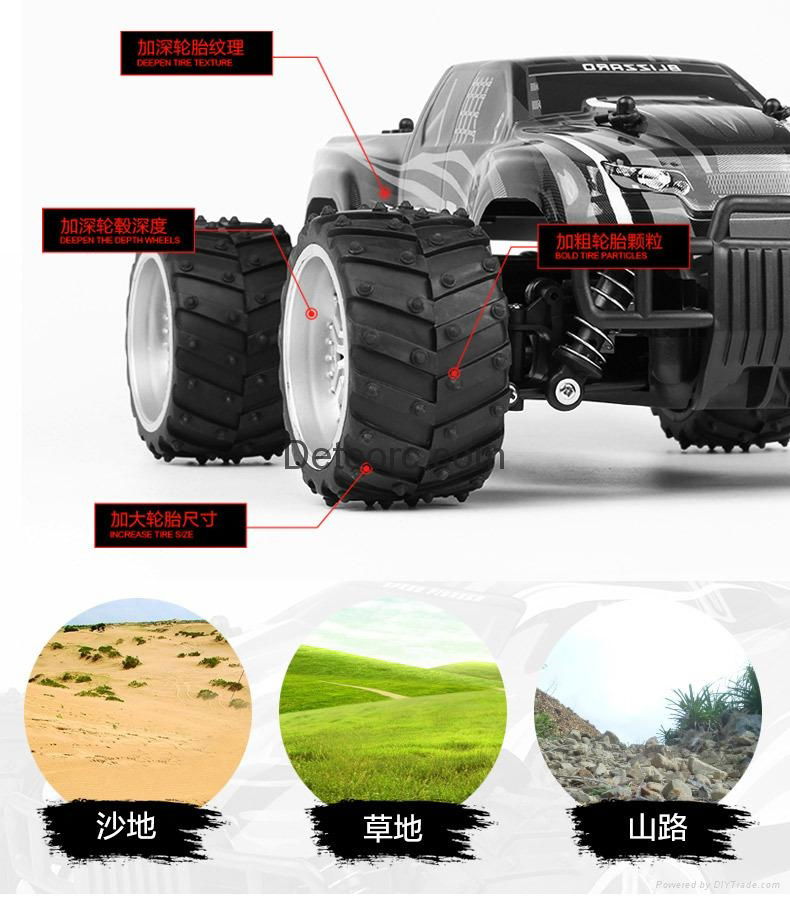 RC Racing high speed car toys 1:16 RC Car Monster Trunk Off-Road Vehicles E car  4