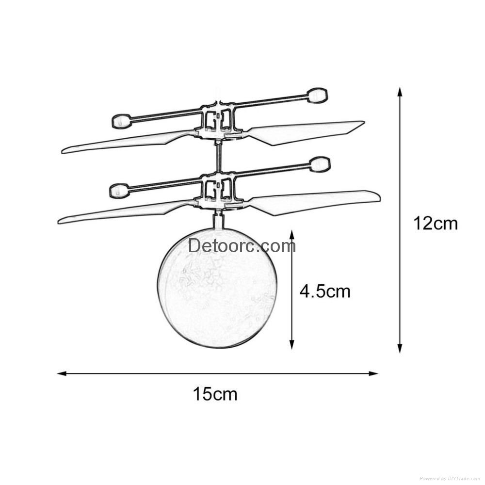 RC Kids Toys ball Induction Flying Ball Hand Control Infrared Sensor Helicopter  5