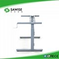 Manual height adjustable sit stand office desk 2