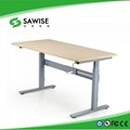 Manual height adjustable sit stand office desk 3