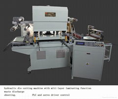 Precise four-column hydraulic die cutting machine