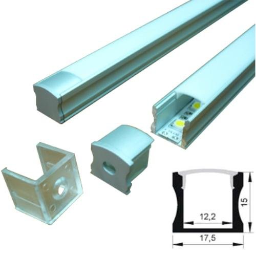 Aluminum extrusions profile  for LED strip light use in housing