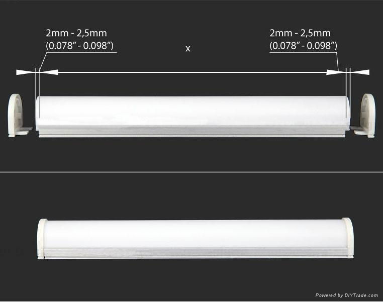 Aluminium Extrusion for LED strip-Ceiling tubular series 4