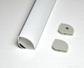 LED aluminum profile corner application on wall corner and under the stair light 4