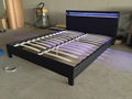 Latest Design Furniture Stunning Faux Leather Soft PU LED Bed 4