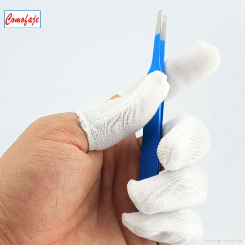 Good Quality Antiskip Cotton Finger Cots Cleanroom Protect Finger Cots