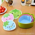 3049 Children's strawberry shape plastic lunch box