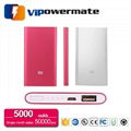 Ultra thinest mobile power bank 5000mah