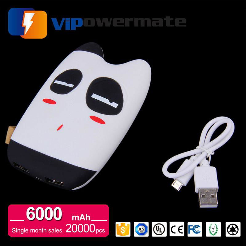 China 10400mah portable power bank double usb charger 4