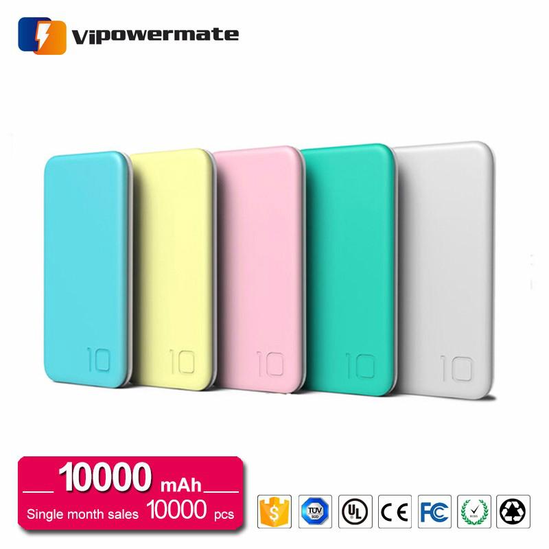 High-energy ultra thin rohs double usb output portable mobile power bank 10000ma