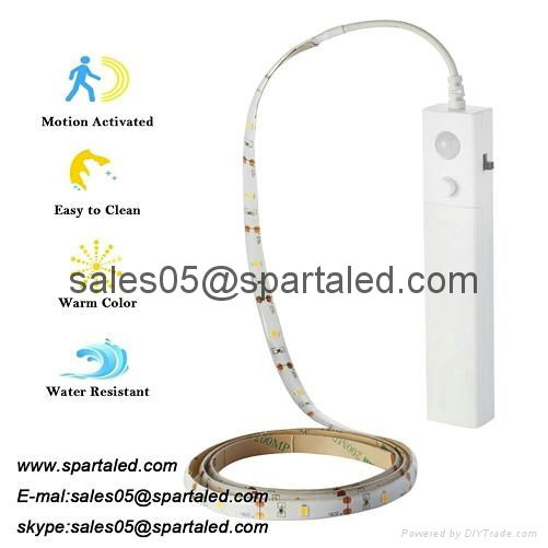 Battery powered led motion sensor strip light 3