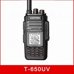 dual band 10W long range radio transmitter FM SOS Function T-650UV