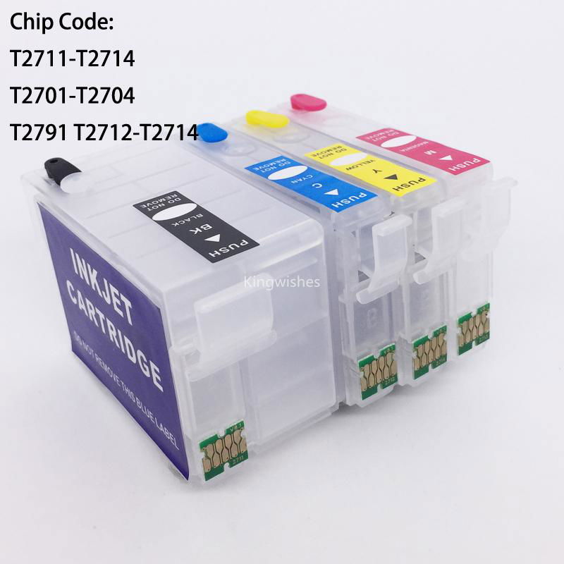 T2711 Refillable Cartridge For Epson WF-7110DTW WF-7610DWF WF-7620DTWF WF-3620