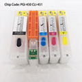 PGI450 CLI451 Refillable Cartridge For Canon IP7240 MG5440 MX724 MX924 1