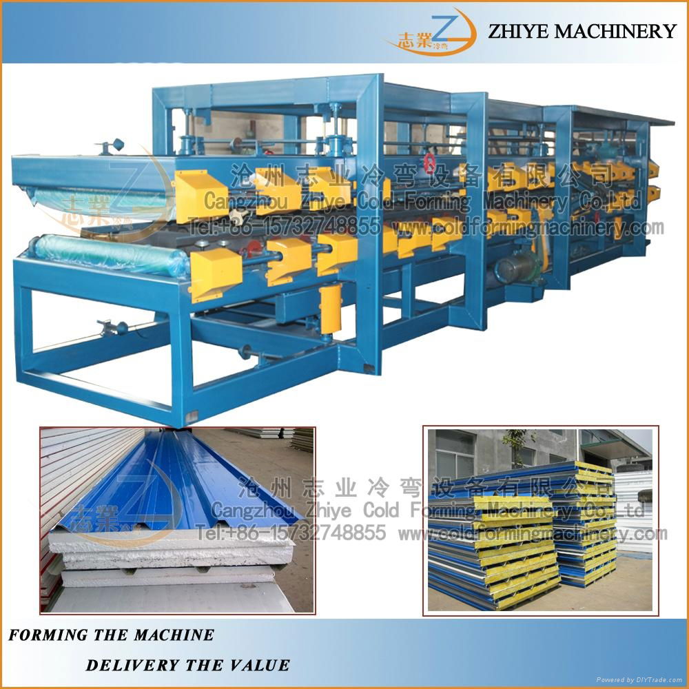 PLC Controlling EPS Sandwich Roof Or Wall Sheet Production Line 5