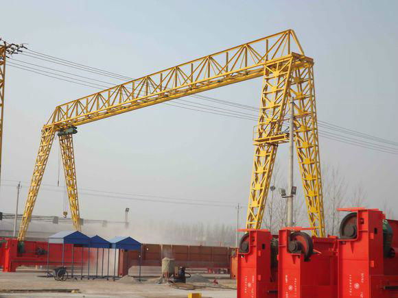 single girder light gantry crane with hoist