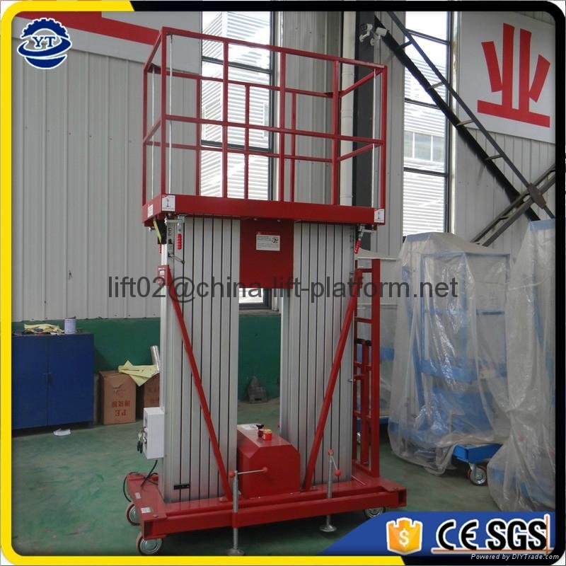 aluminum alloy electric one man lift elevator platform for aerial working table 3