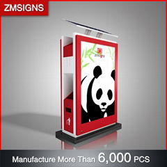 Waterproof  Light Box Double Side Customized Trash-bin