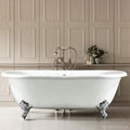 double ended cast iron hot bathtub on imperial feet 2