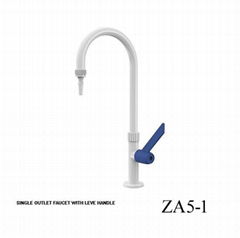 laboratory single way gooseneck water faucet tap