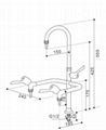 laboratory single way gooseneck water faucet tap 3