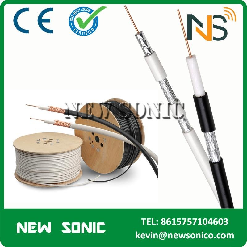 High Quality Low Loss TV Cable Factory Antenna RG6 Coaxial Cable Price CE/RoHS 