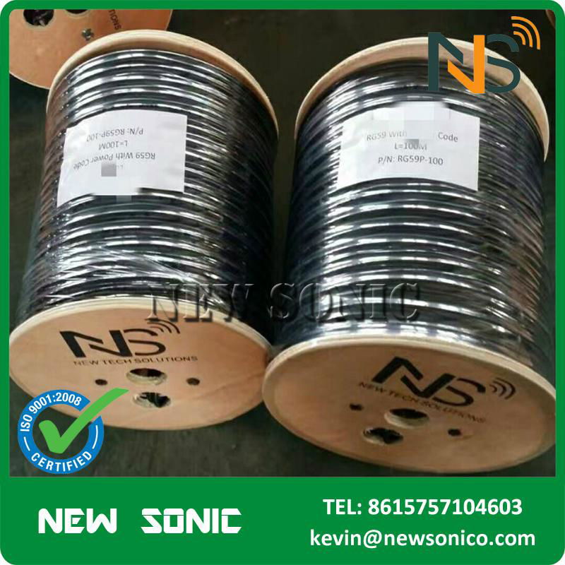 Made In China CCTV Cable RG6 Coaxial Cable Price 75 ohm Customized RoHS CE