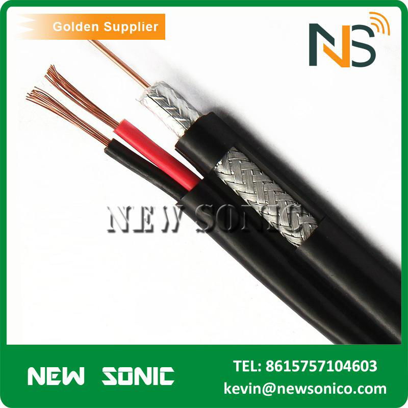 Made In China CCTV Cable RG6 Coaxial Cable Price 75 ohm Customized RoHS CE 5