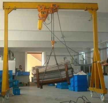 L Type Single Girder Gantry Crane with Hook Cap.5-32/5t  4