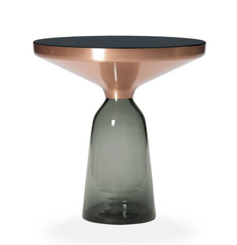 Modern fashion design round glass bell coffee table replica for home furniture 2