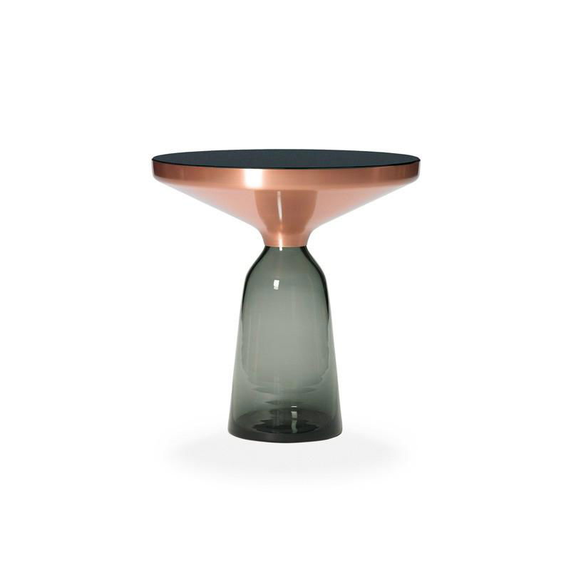 Modern fashion design round glass bell coffee table replica for home furniture 3