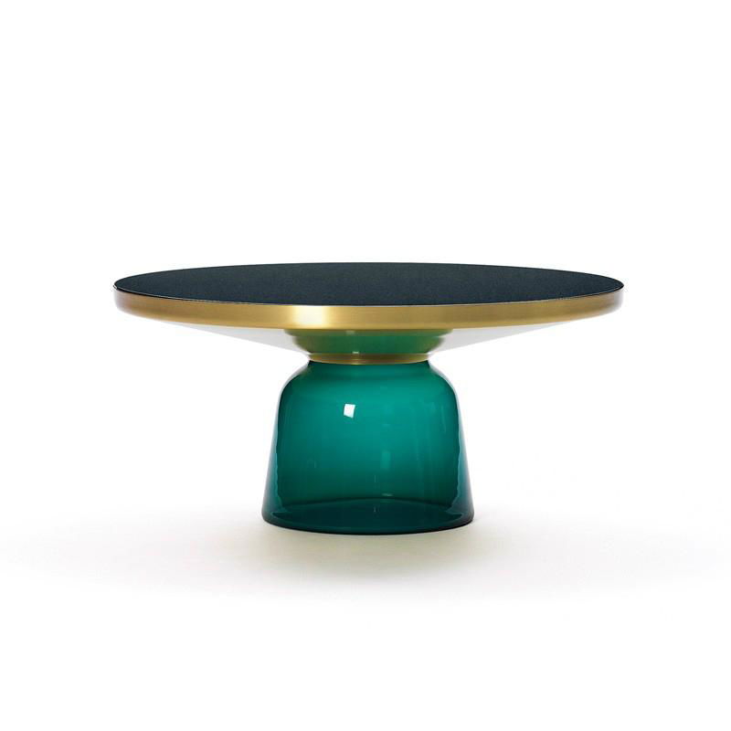 Modern fashion design round glass bell coffee table replica for home furniture 5