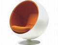 Mid Century Eero Arranio Hanging Ball Shaped Globe Chair