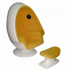 Lee west lounge chair mod pod stereo alpha egg chair with speaker