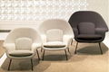 Mid-century Fiberglass Frame Wool Upholstery Eero Saarinen Womb Lounge Chair  5