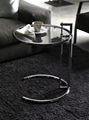 Living Room Furniture Glass Round Adjustable Eileen Gray End coffee table