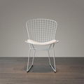 Mid century modern unupholstered PU harry bertoia wire chair