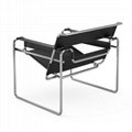 living room furniture wassily chair saddle leather metal leisure lounge chair
