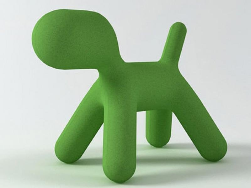 Home furniture fiberglass eero aarnio dog shaped magis puppy chair 3